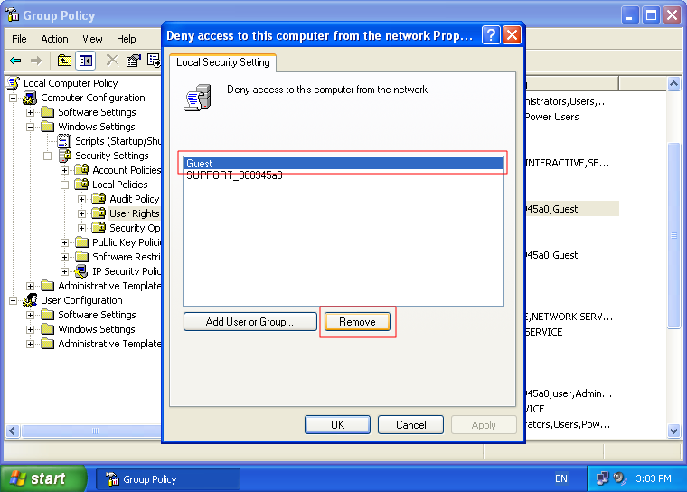 User-Password Protec G3