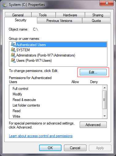 NTFS Secure Adduser01