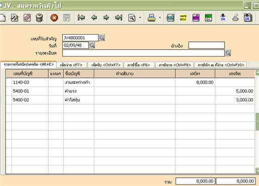 ปรับปรุง คชจ.การผลิตเข้าบัญชีงานระหว่างทำ