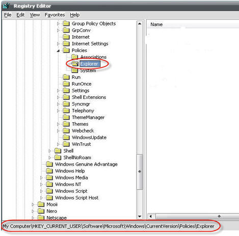 แก้ไขค่า registry โดยเพิ่ม dword ที่เป็น Nodrive เข้าไป