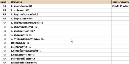 กำหนดเลขที่เอกสาร