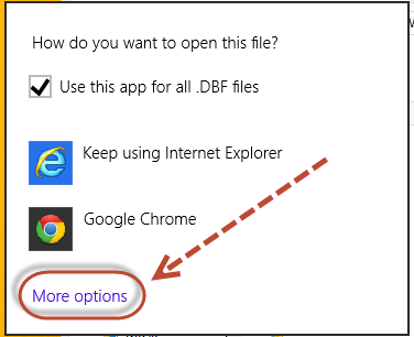 เลือก More options