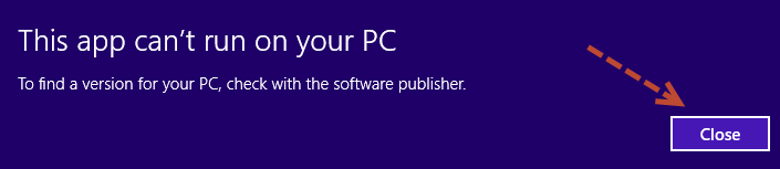มีคำเตือน ให้คลิก Close ปิดหน้าจอไป