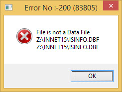 โปรแกรมบัญชี Express จะฟ้องข้อความ Error -200 หากไฟล์ข้อมูลติดไวรัสประเภท Ransomware